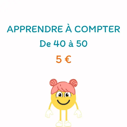 Apprendre à compter de 40 à 50